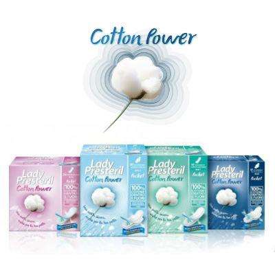 Lady Presteril cotton power giorno/notte con ali e salvaslip